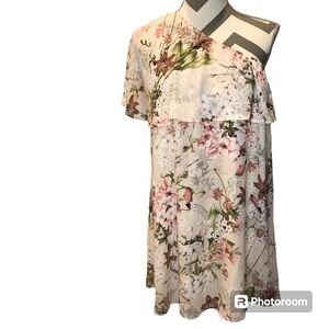 Peach Love California one shoulder dress size medium NWT
